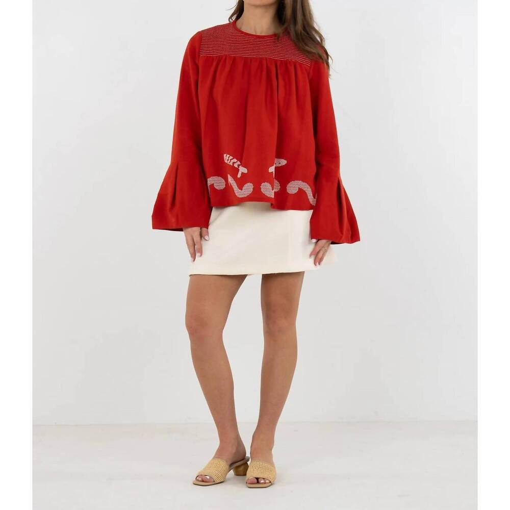 NEW EMILY MCCARTHY jameson top in rossa